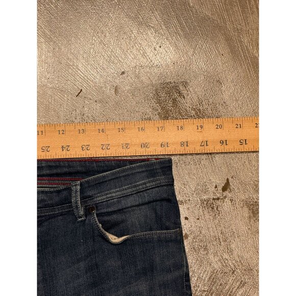 L.L. Bean Womens Floral Embroidered Stretch Denim Jeans Mid Rise Size 14 Blue Bo - Picture 8 of 10